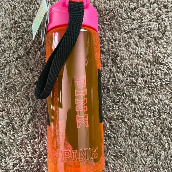 Pink Victoria’s Secret Collegiate 32 oz. Water Bottle with socks! - Picture 2 of 7